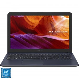 Laptop ASUS X543MA cu procesor Intel Celeron N4000, pana la 2.6 GHz, Gemini Lake, 4GB DDR4, 1TB, USB 3.0, LED 15.6"